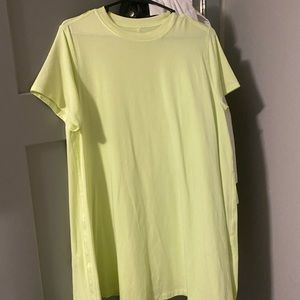 LULULEMON All Yours T-shirt Dress in Yellow